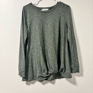 VeveRet Green Twist Knot Sweater Large